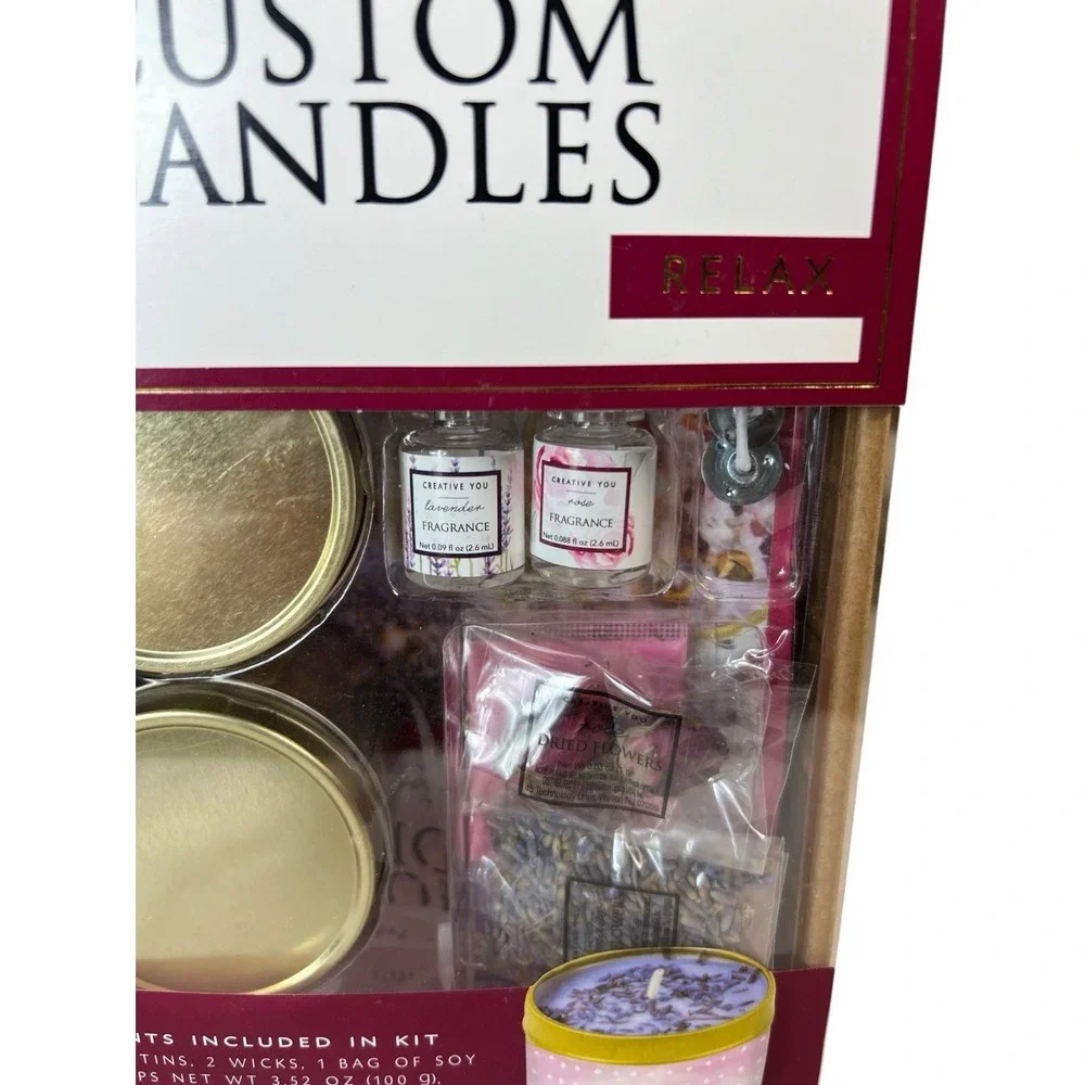 DIY Custom Candle Lavender Rose 